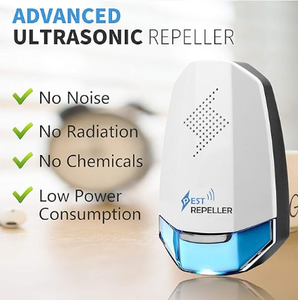 Ultrasonic electronic pest control for roaches device